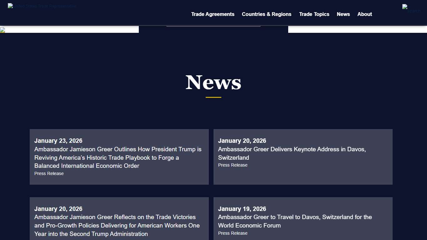 Home United States Trade Representative